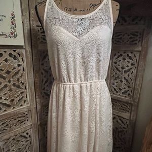 Cream Lace Dress-Size XL
